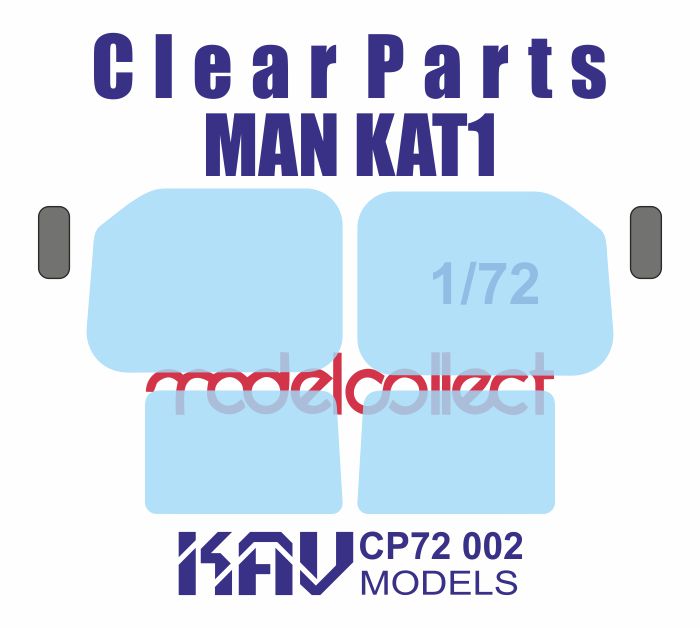 Остекление KAV Models 1/72 для MAN KAT1 (ModelCollect)CP72 002