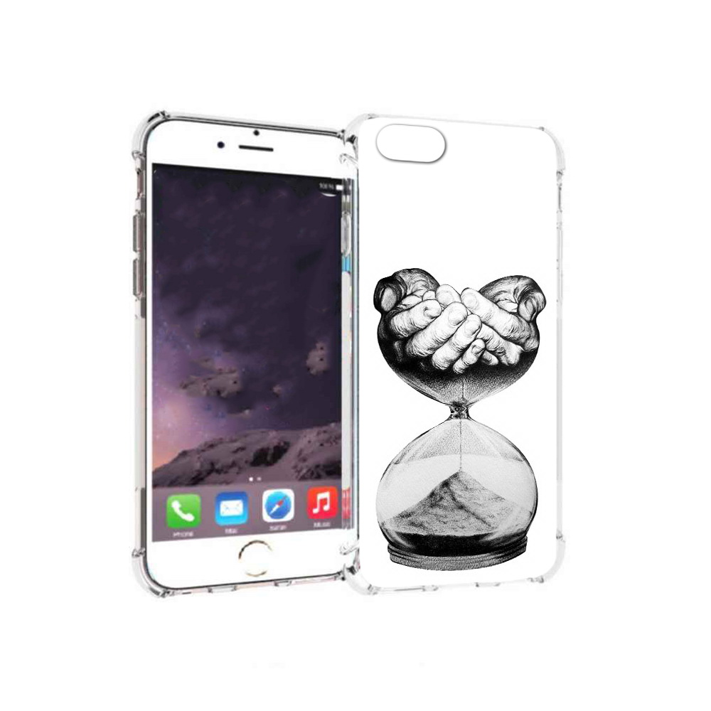 

Чехол MyPads Tocco для Apple iPhone 6 часы жизни черно белый (PT54043.605.669), Прозрачный, Tocco