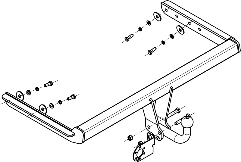 

Фаркоп Avtos ТСУ FORD FOCUS (1998-2005) Седан/ Хетчбек (без электрики), ТСУ FORD FOCUS (1998-2005)