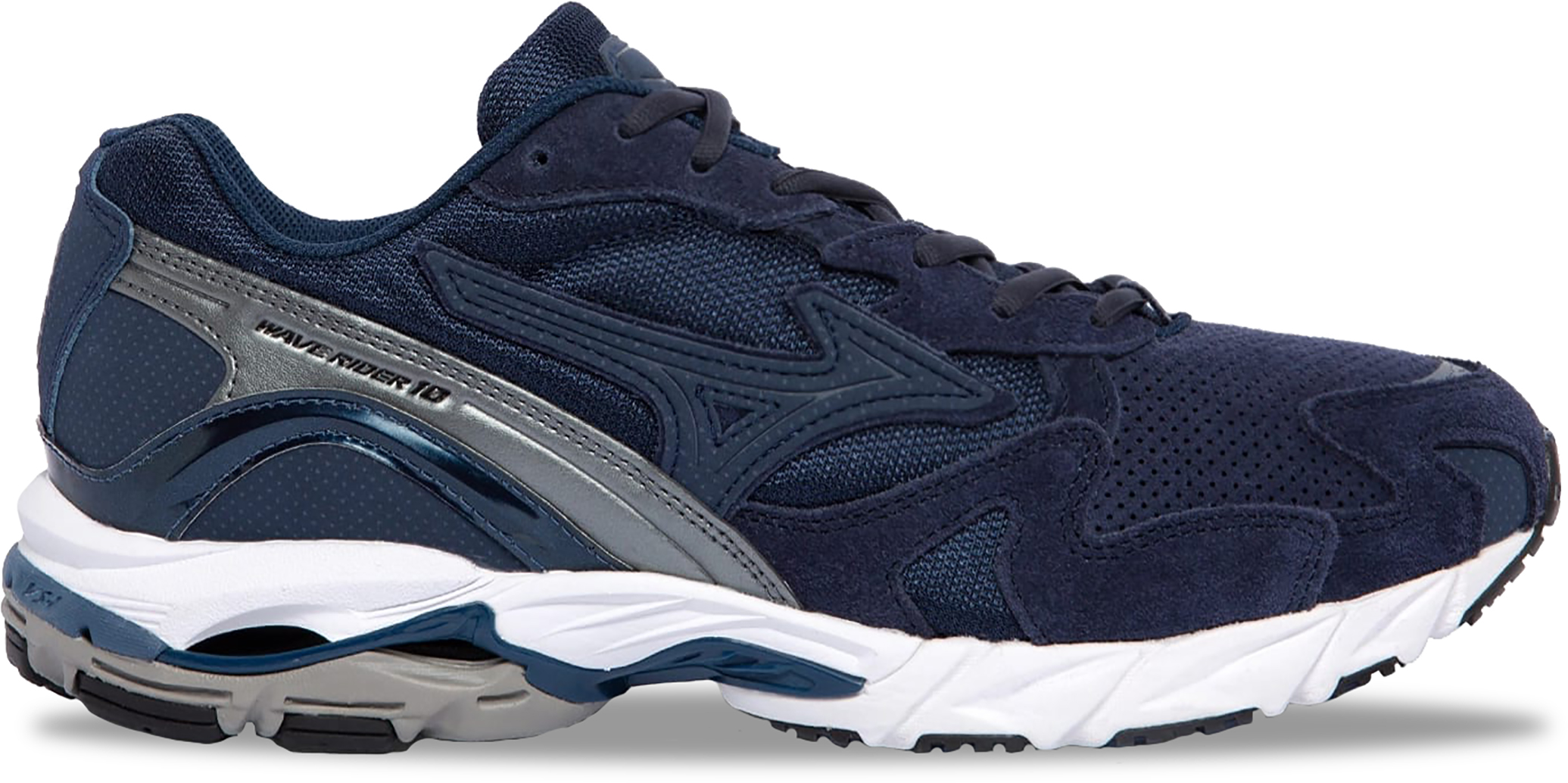 Спортивные кроссовки мужские Mizuno Wave Rider 10 Premium (2023) синие 9 US