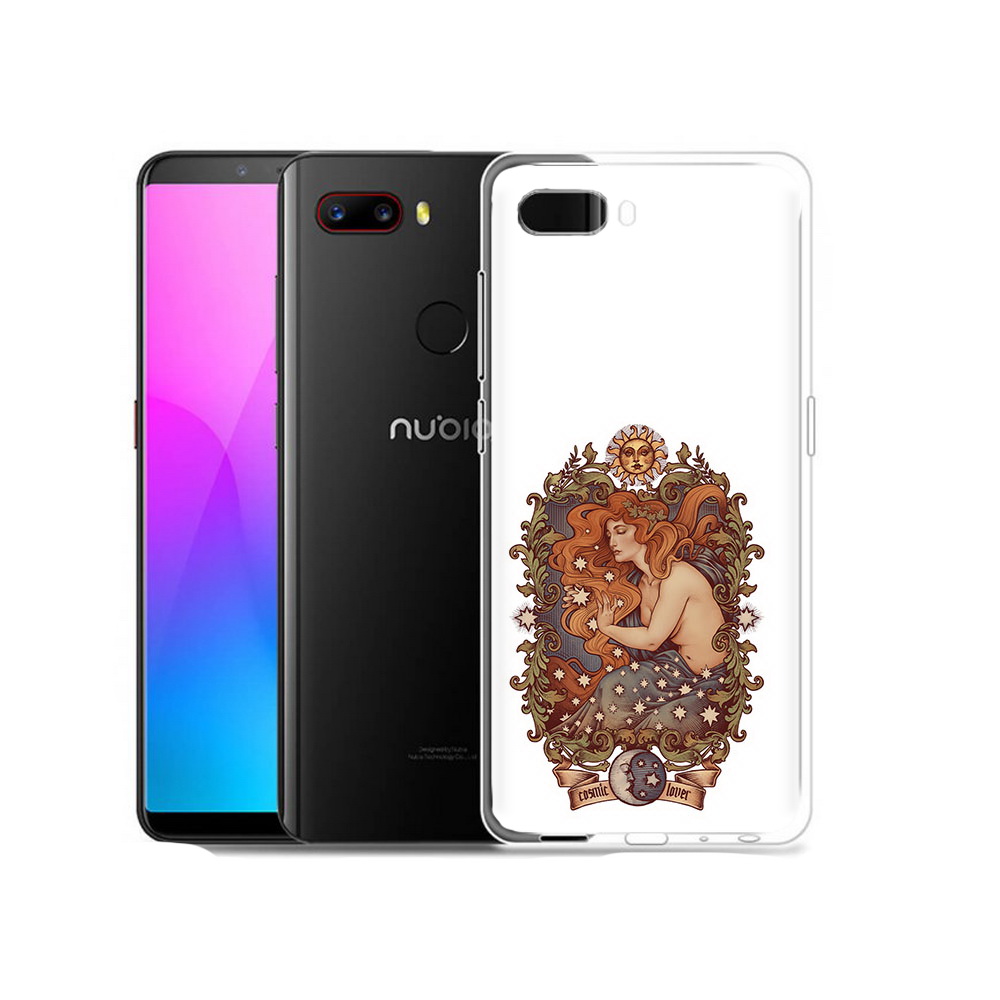 

Чехол MyPads Tocco для ZTE Nubia Z18 звездная девушка абстракция (PT115657.463.351), Прозрачный, Tocco