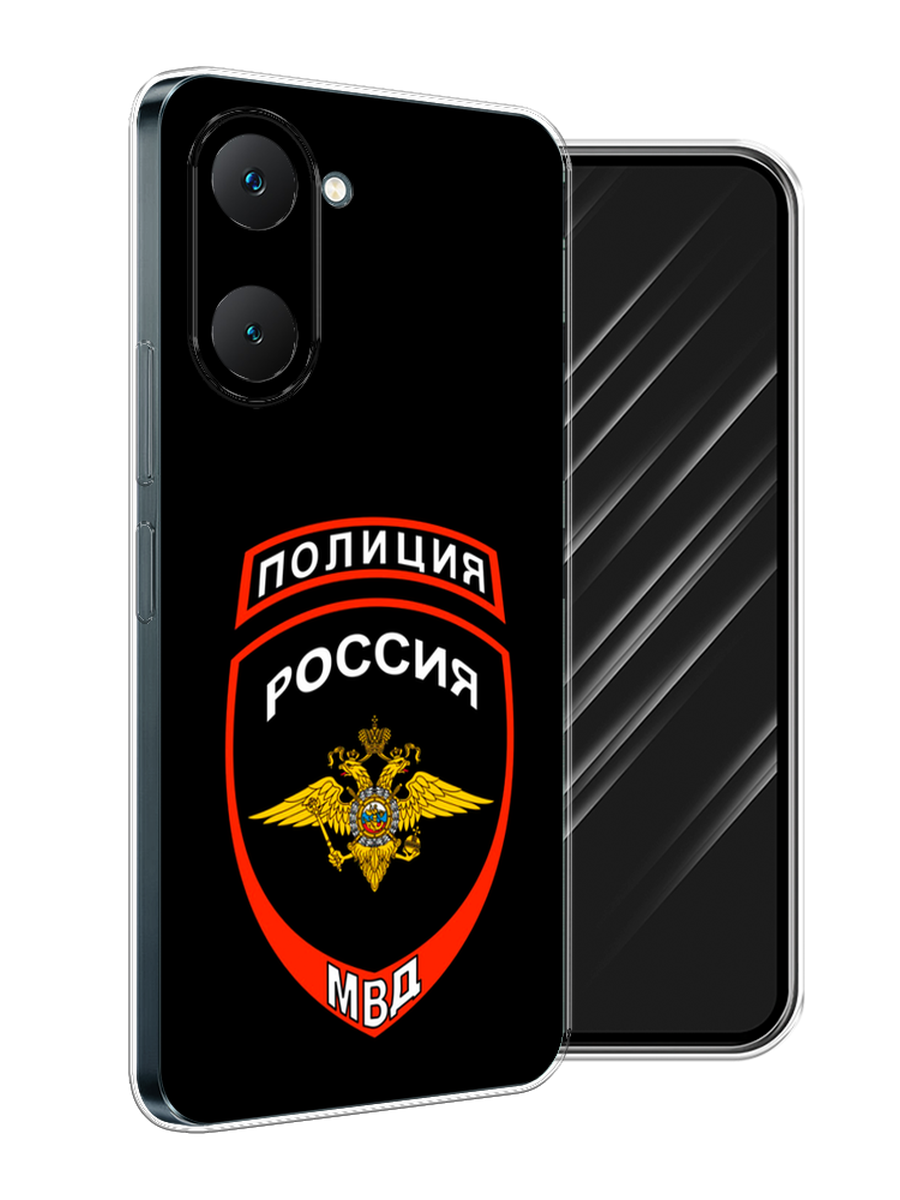 

Чехол Awog на Vivo Y03 "Полиция шеврон", Черный;красный;белый, 2610450-1