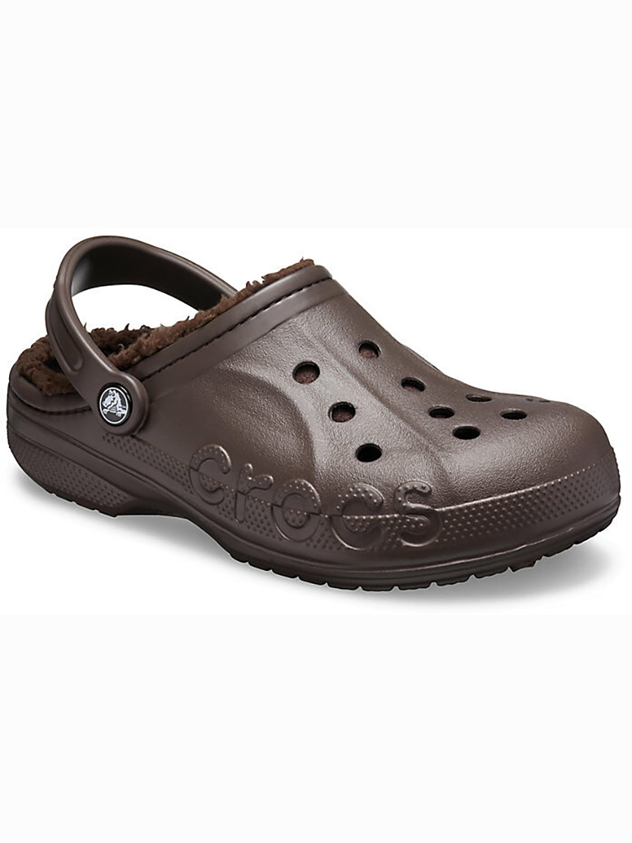 фото Сабо мужские crocs baya lined clog коричневые 41-42 ru