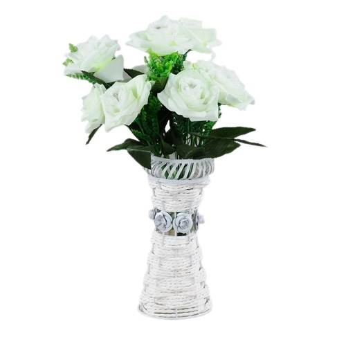 

203-01-Green-9 (Роза) Elvan, Зеленый;белый