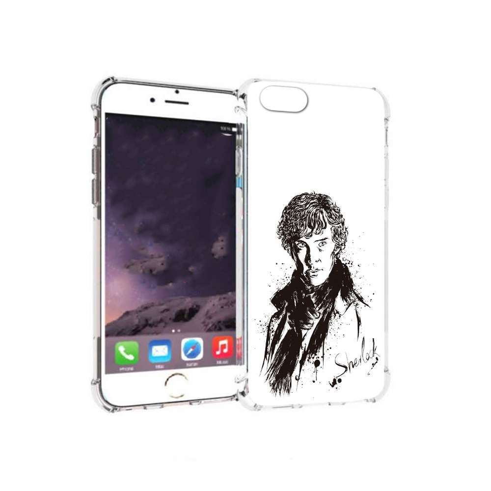 

Чехол MyPads Tocco для Apple iPhone 6 шерлок холмс портрет (PT54043.605.698), Прозрачный, Tocco