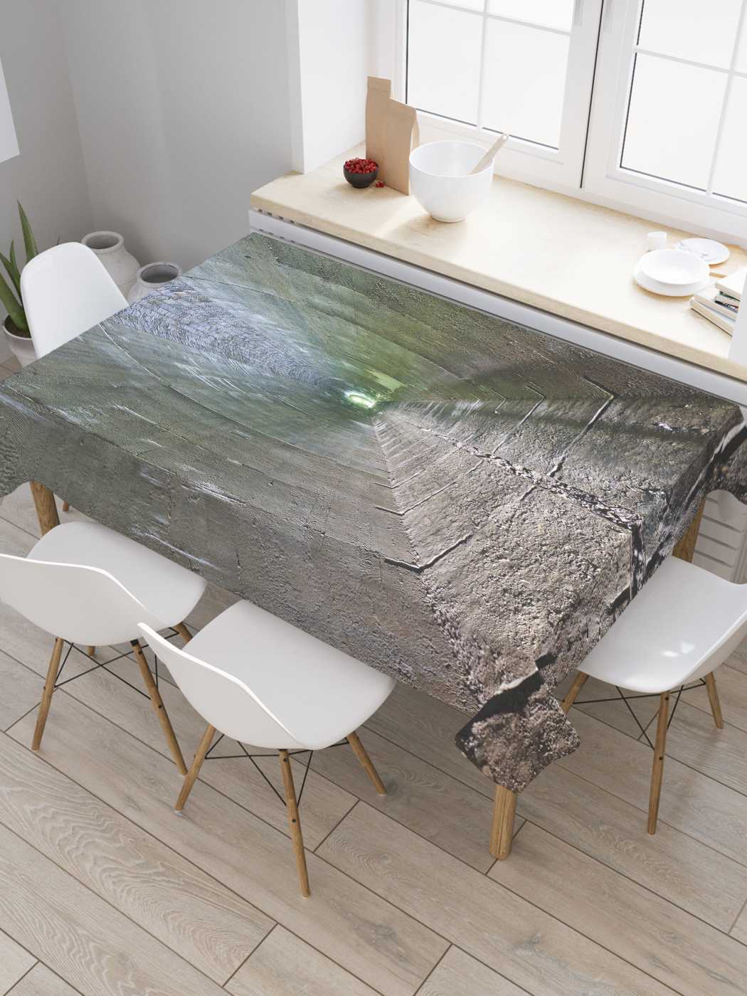 

Скатерть прямоугольная JoyArty "Подземный тоннель" из сатена, 120x145 см, Серый, Подземный тоннель