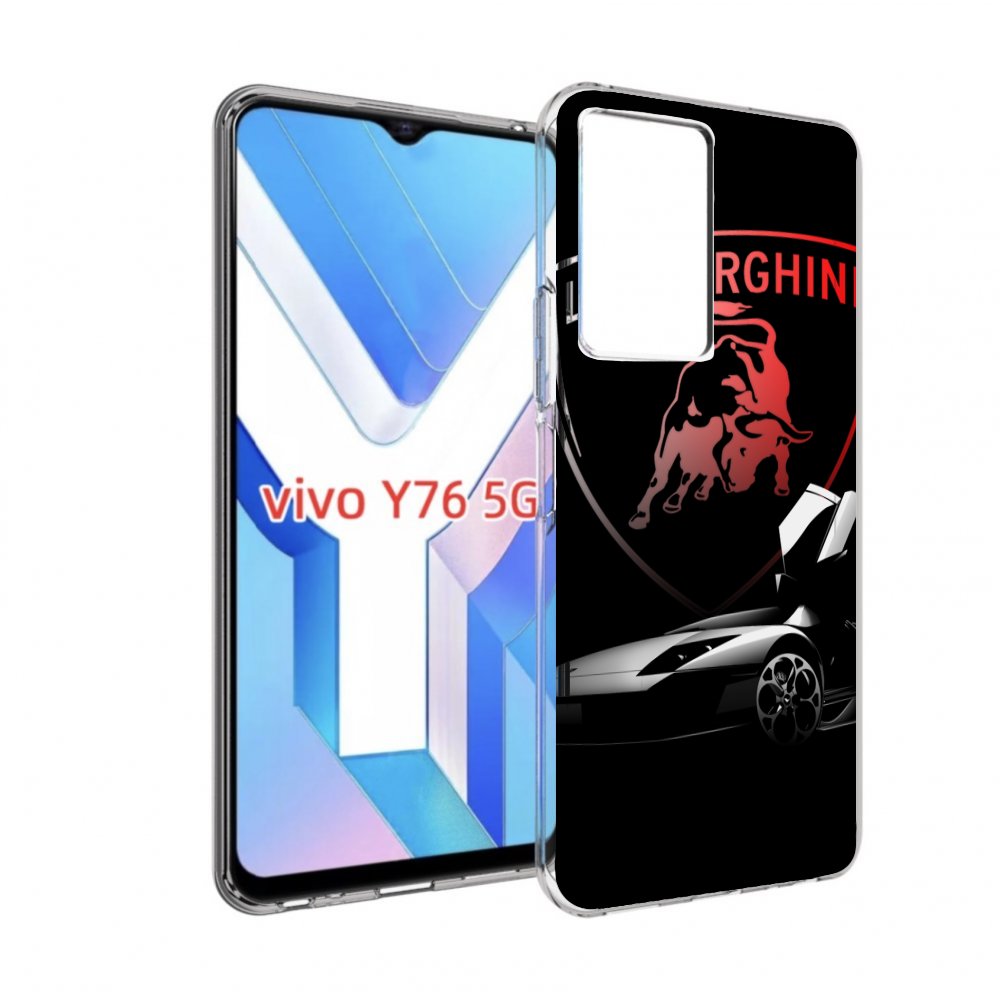 

Чехол MyPads Ламборгини-black мужской для Vivo Y76 5G, Прозрачный, Tocco