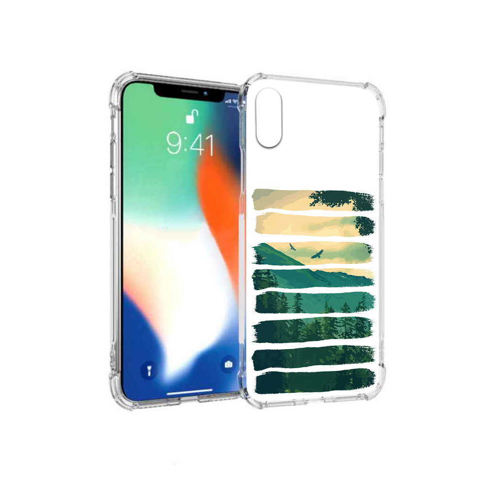 

Чехол MyPads Tocco для Apple iPhone X Лесная чаща (PT94261.606.107), Прозрачный, Tocco