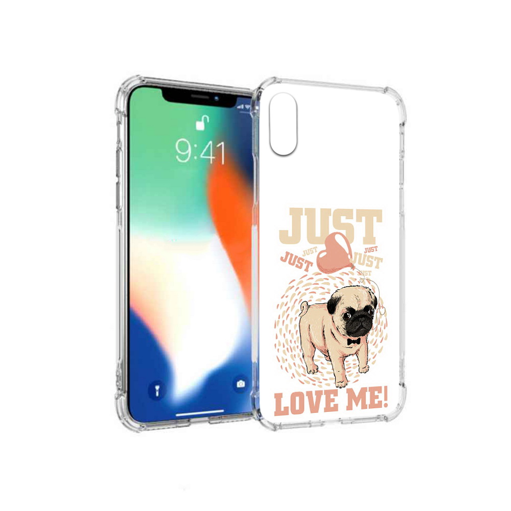 

Чехол MyPads Tocco для Apple iPhone X Люби меня (PT94261.606.109), Прозрачный, Tocco