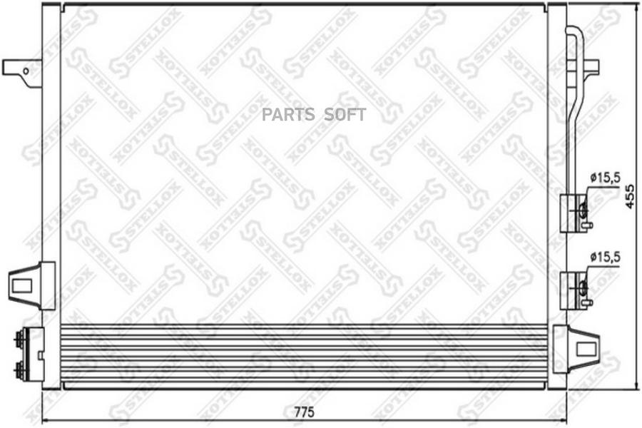 

10-45499-SX_радиатор кондиционера\ Chrysler Voyager 2.4i-3.8i 00-08