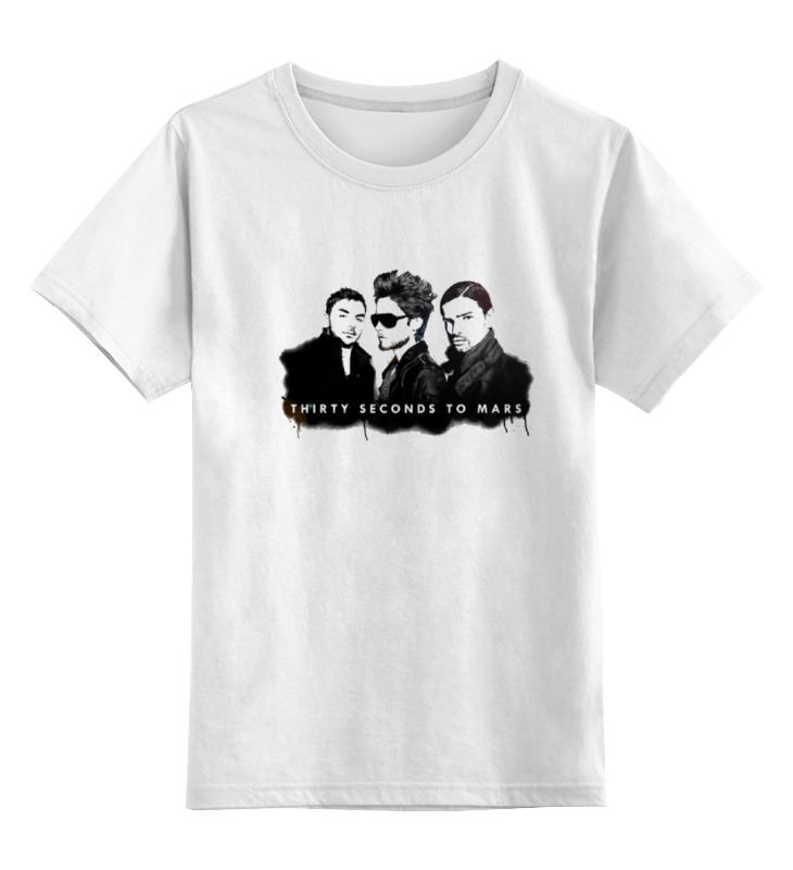 

Футболка детская Printio 30 seconds to mars цв. белый р. 140, 30 seconds to mars