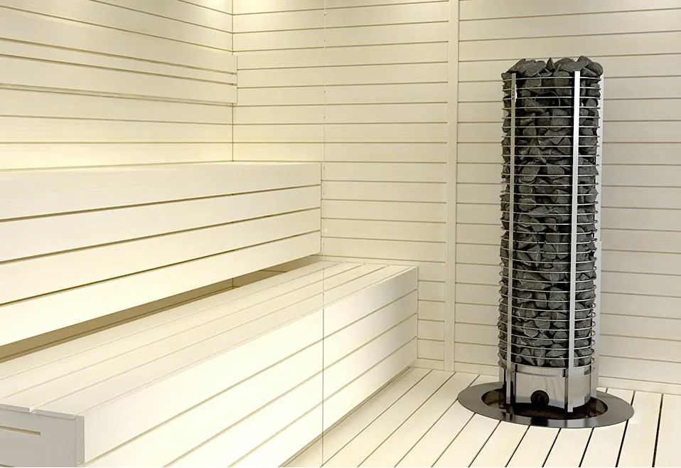 Электрическая печь для бани и сауны SAWO Tower Premium TH4-60NB-P, 8247 напольное зеркало tower led серый
