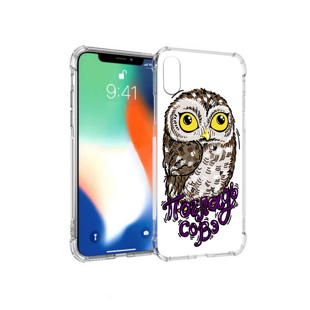 

Чехол MyPads Tocco для Apple iPhone X Погладь Совэ (PT94261.606.136), Прозрачный, Tocco