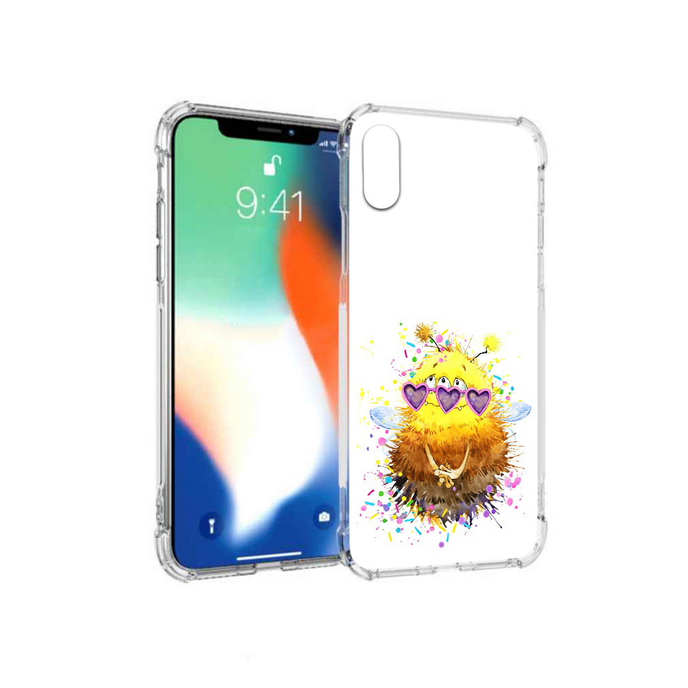 

Чехол MyPads Tocco для Apple iPhone X Пушитый шмель (PT94261.606.143), Прозрачный, Tocco