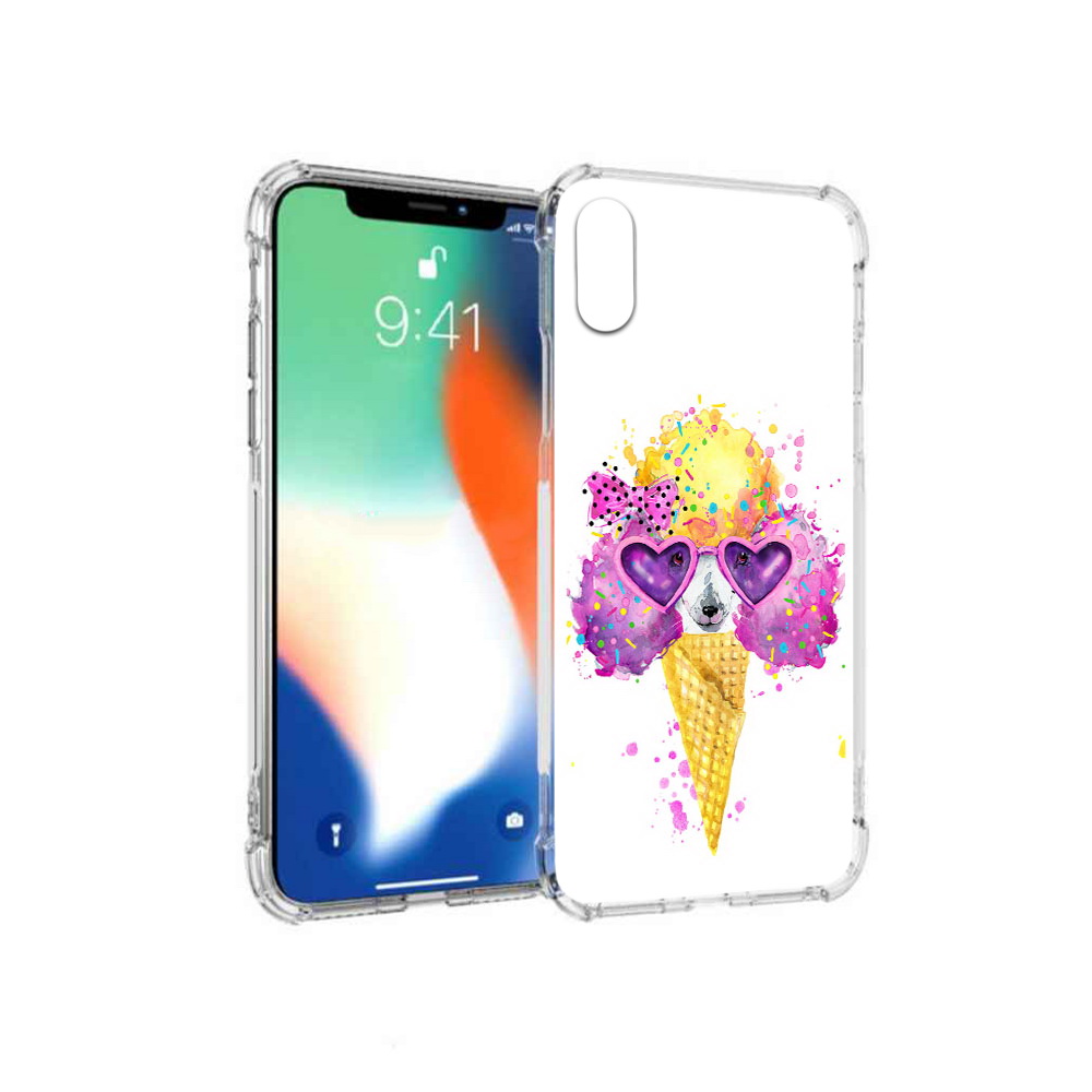 

Чехол MyPads Tocco для Apple iPhone X Рожок (PT94261.606.146), Прозрачный, Tocco