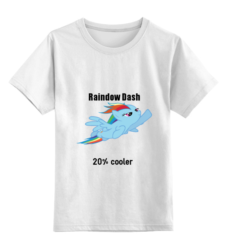 

Футболка детская Printio Rainbow dash цв. белый р. 140, Rainbow dash