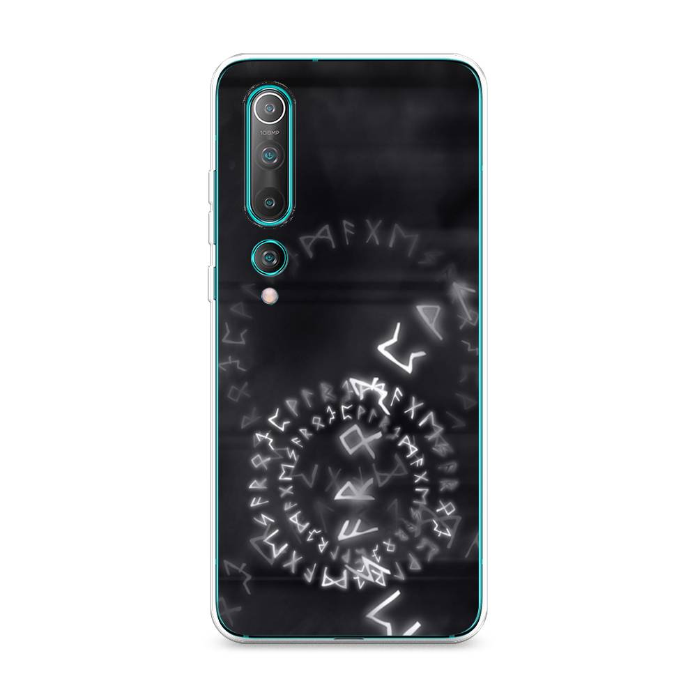 

Чехол на Xiaomi Mi10/Mi10 Pro "Руны", Серый;черный, 37550-3