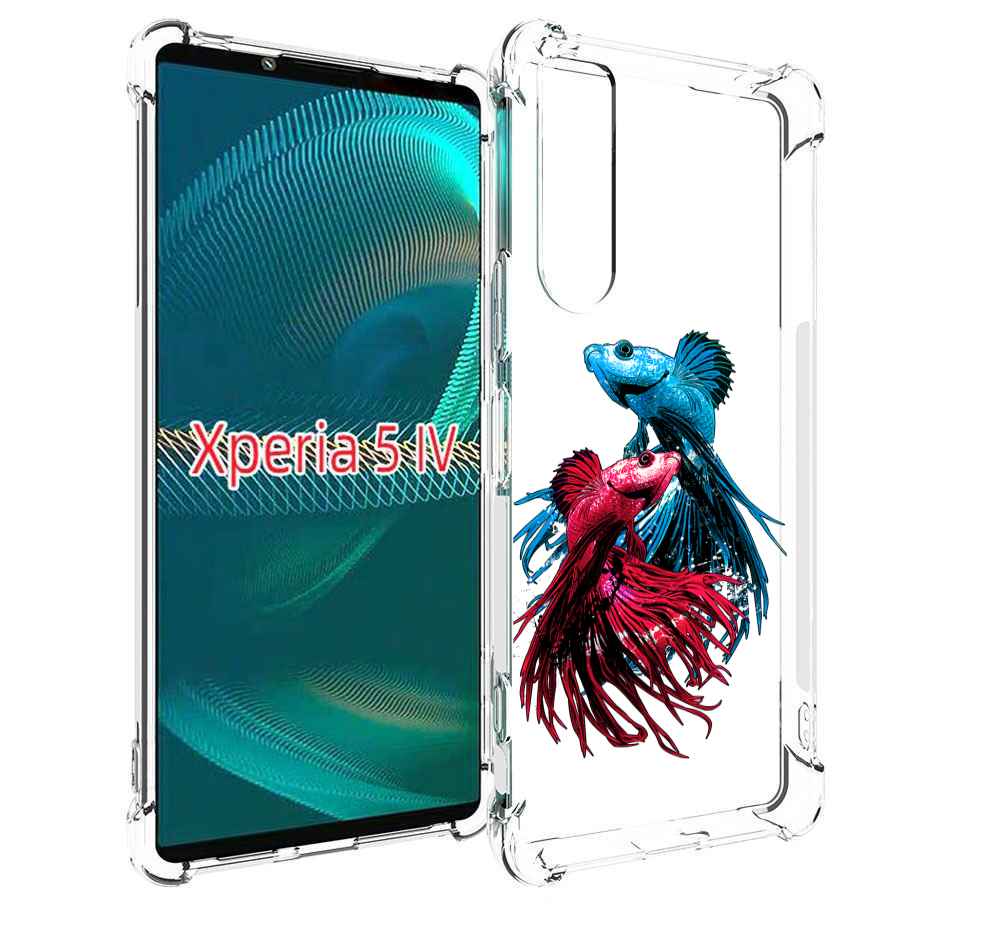 

Чехол MyPads рыбы петушки для Sony Xperia 5 IV (5-4), Прозрачный, Tocco