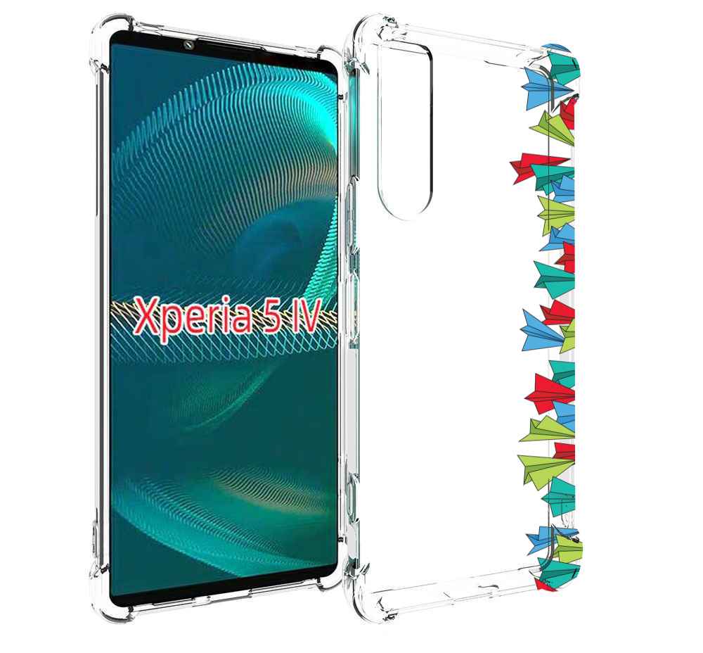 

Чехол MyPads самолетики из листочков для Sony Xperia 5 IV (5-4), Прозрачный, Tocco