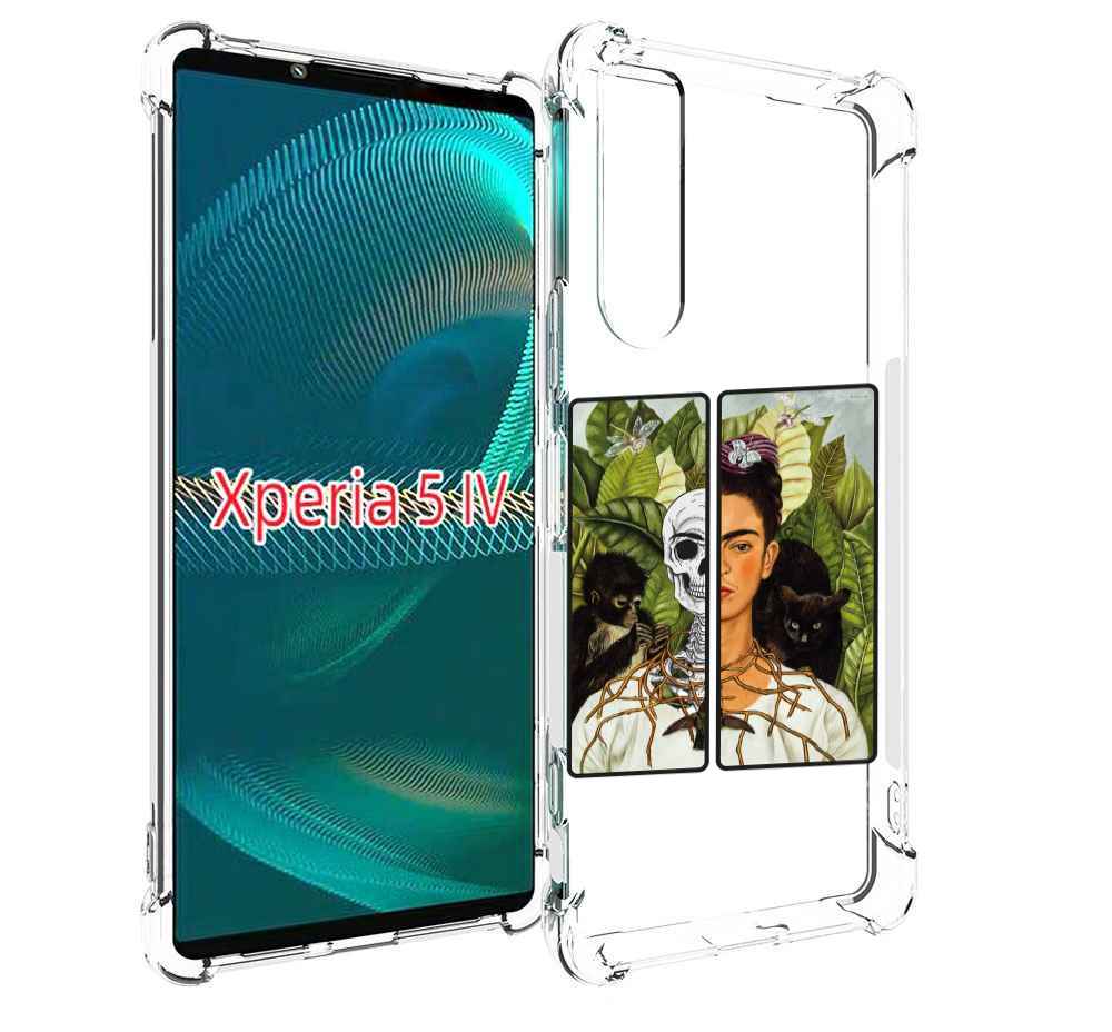 

Чехол MyPads сдвоенная картинка девушка скелет для Sony Xperia 5 IV (5-4), Прозрачный, Tocco