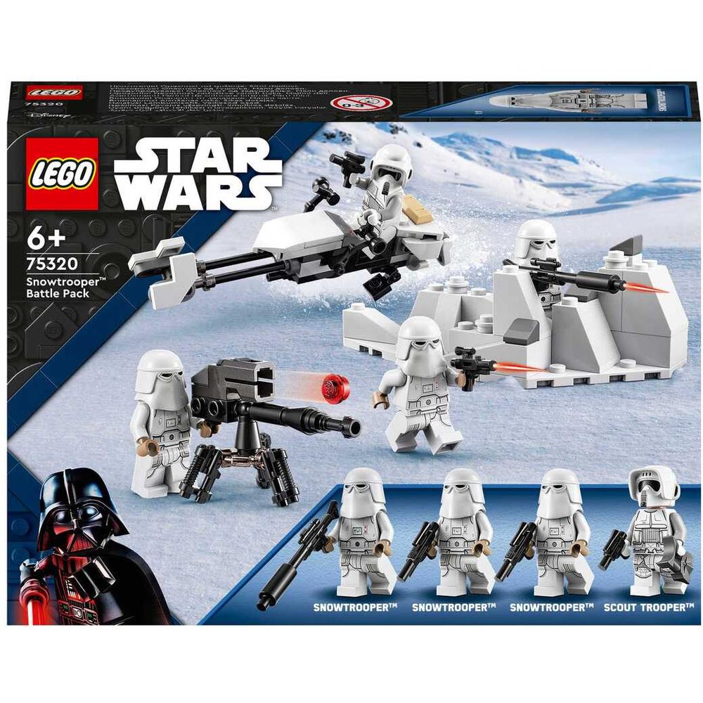 Конструктор LEGO Star Wars Боевой набор снежных пехотинцев 75320 конструктор lego star wars база повстанцев явин 4 1066 деталей 75365