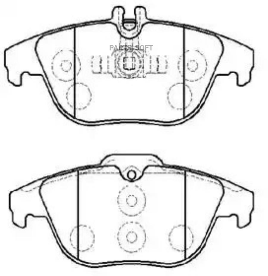 

Колодки тормозные дисковые BENZ C Class(W204) 07- () 1шт HSB HP9988