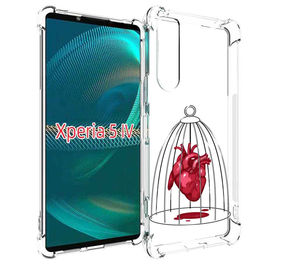 

Чехол MyPads сердце в клетке для Sony Xperia 5 IV (5-4), Прозрачный, Tocco