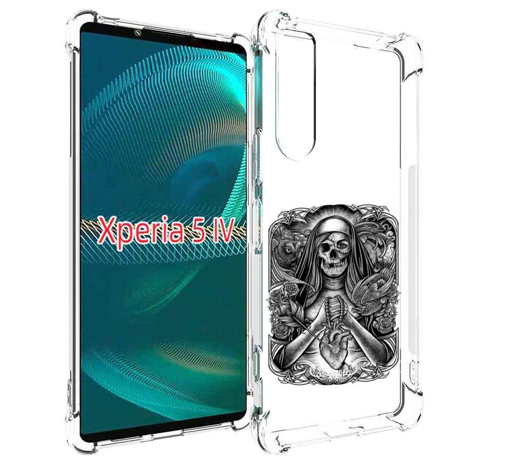 

Чехол MyPads скелет с сердцем для Sony Xperia 5 IV (5-4), Прозрачный, Tocco