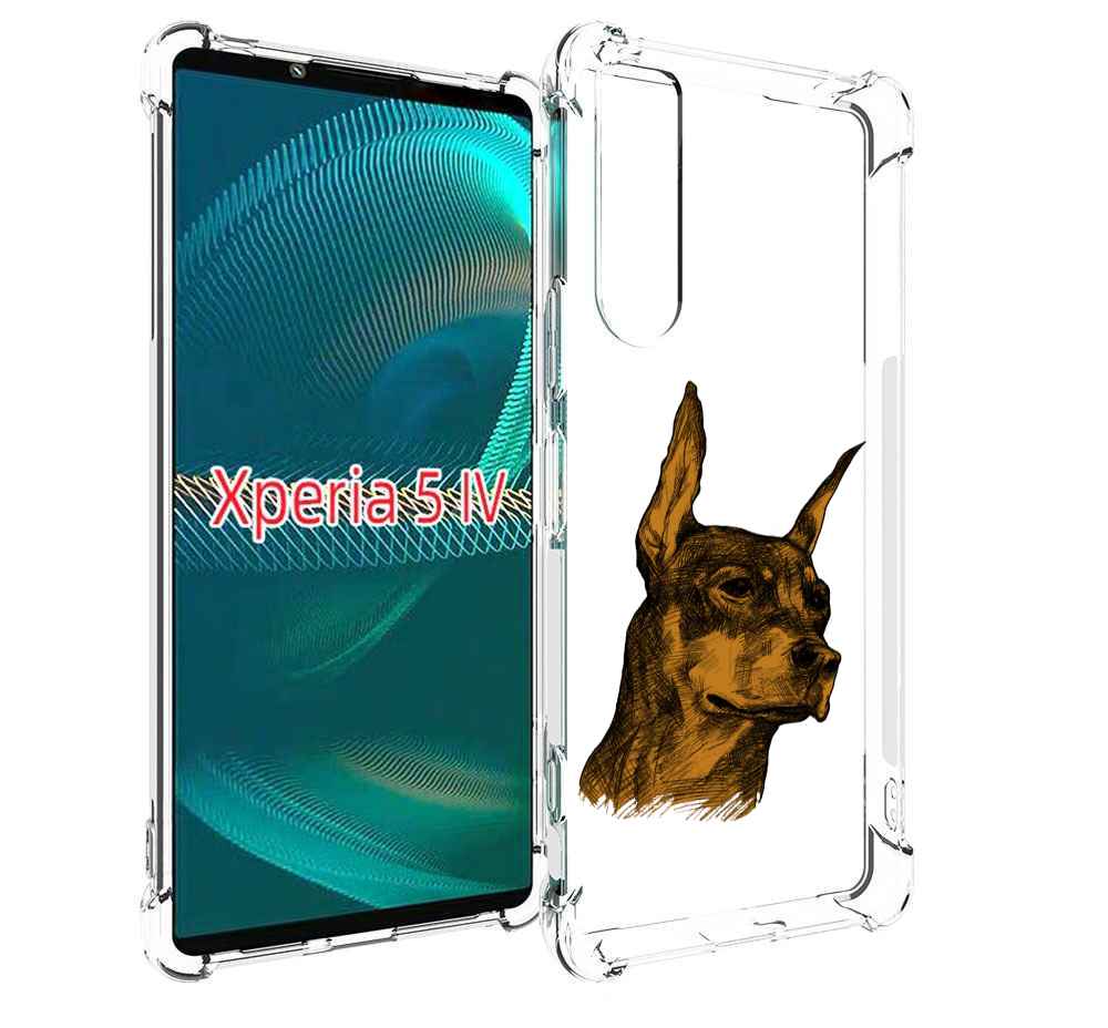 

Чехол MyPads скетч доберман для Sony Xperia 5 IV (5-4), Прозрачный, Tocco