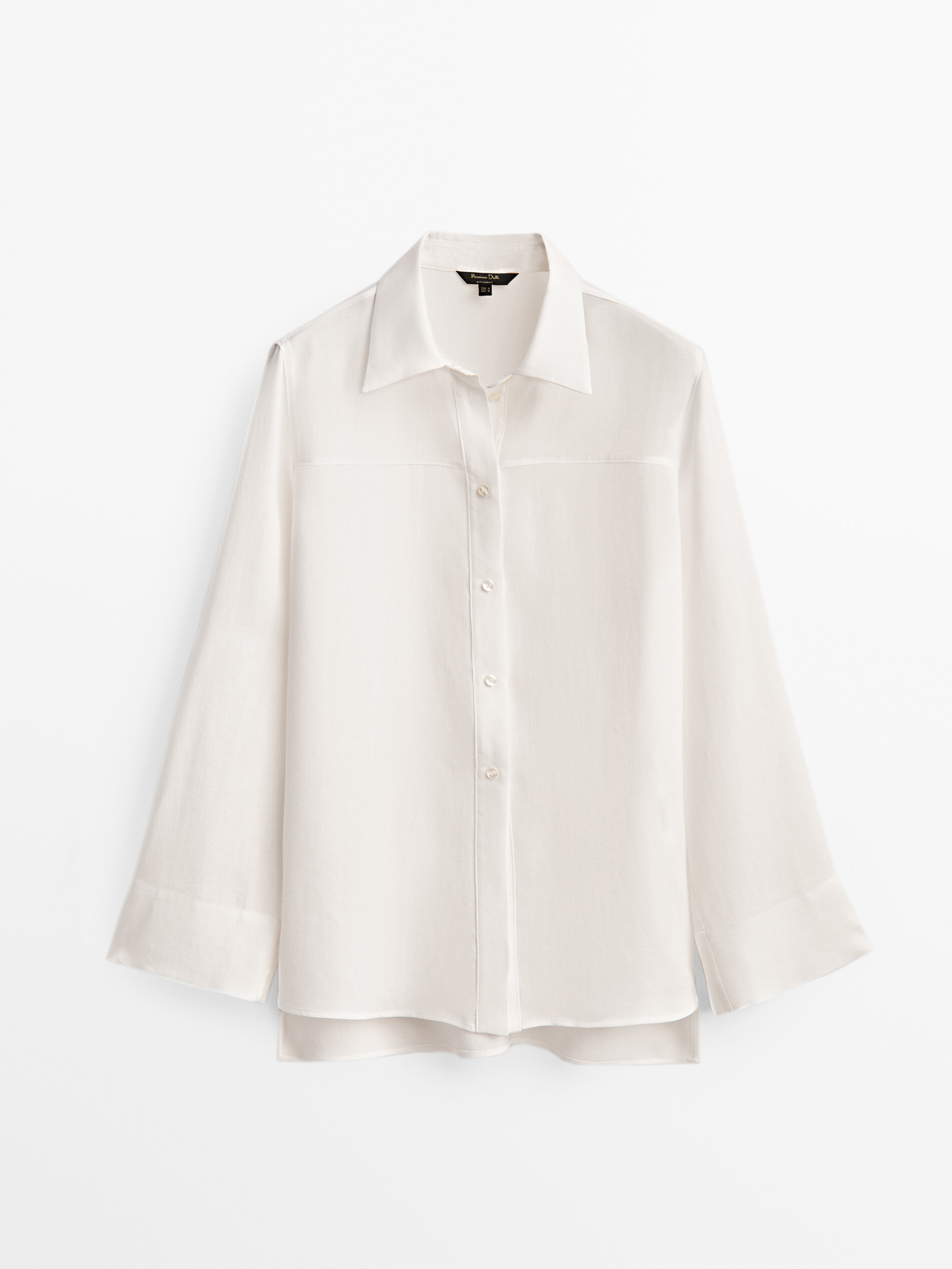 

Блуза женская Massimo Dutti 05101521712 белая L, 05101521712