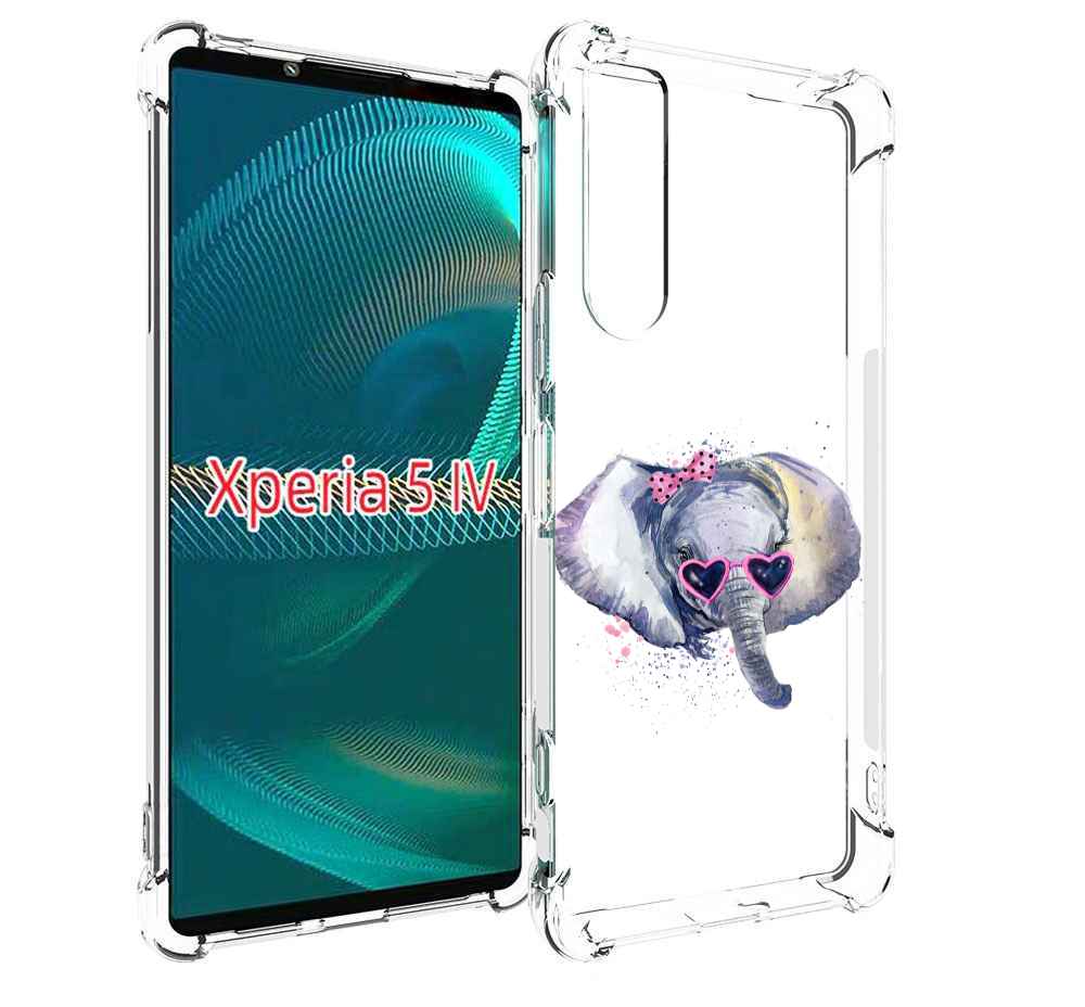 

Чехол MyPads слоник в очках для Sony Xperia 5 IV (5-4), Прозрачный, Tocco