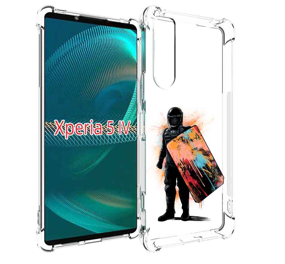 

Чехол MyPads солдат с красочным щитом для Sony Xperia 5 IV (5-4), Прозрачный, Tocco