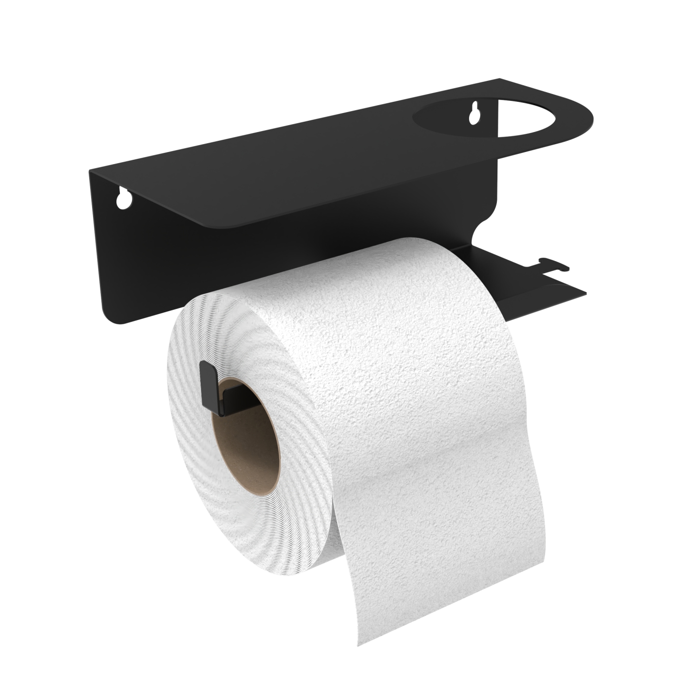 фото Держатель для туалетной бумаги рэмо liria rl1001b (черная, левая)