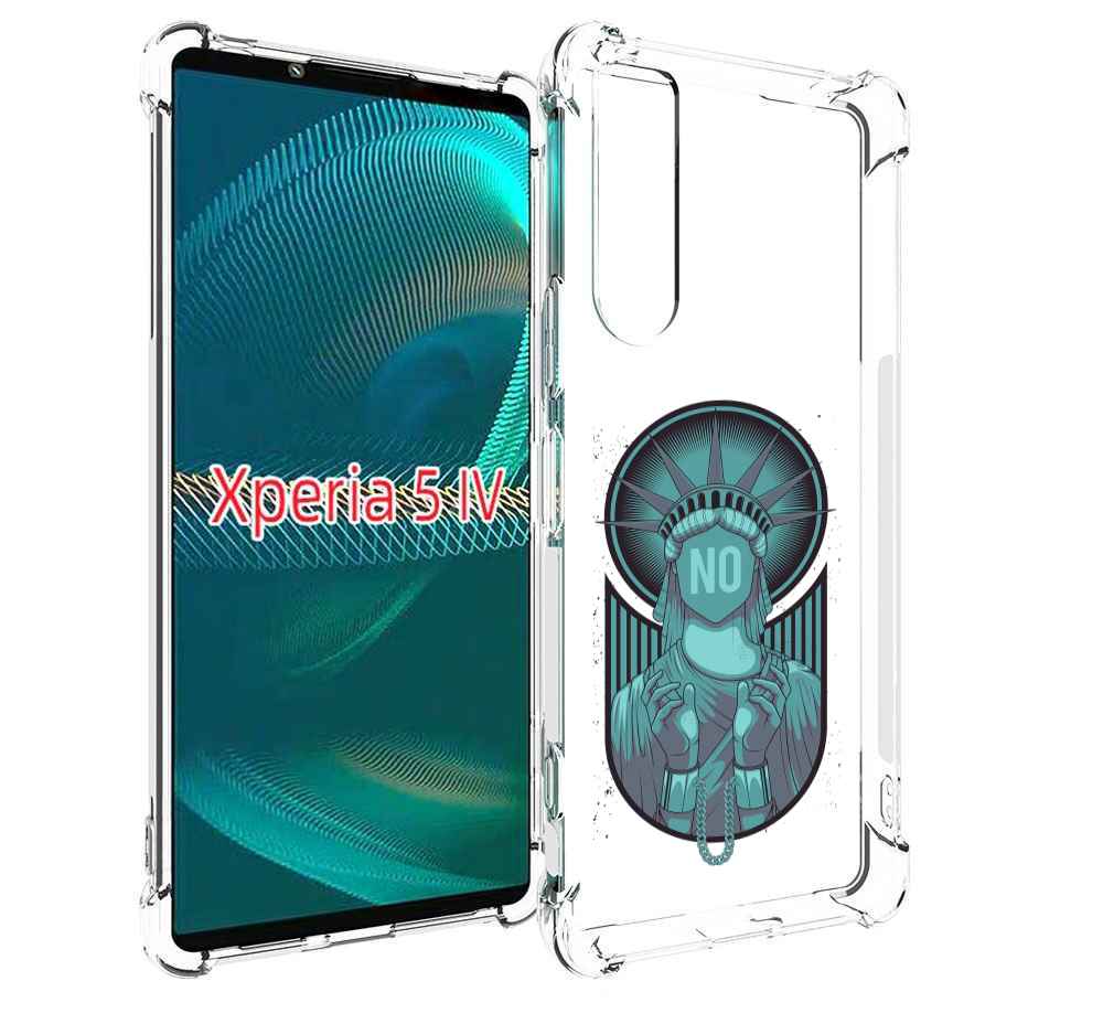 

Чехол MyPads статуя свободы зеленый для Sony Xperia 5 IV (5-4), Прозрачный, Tocco