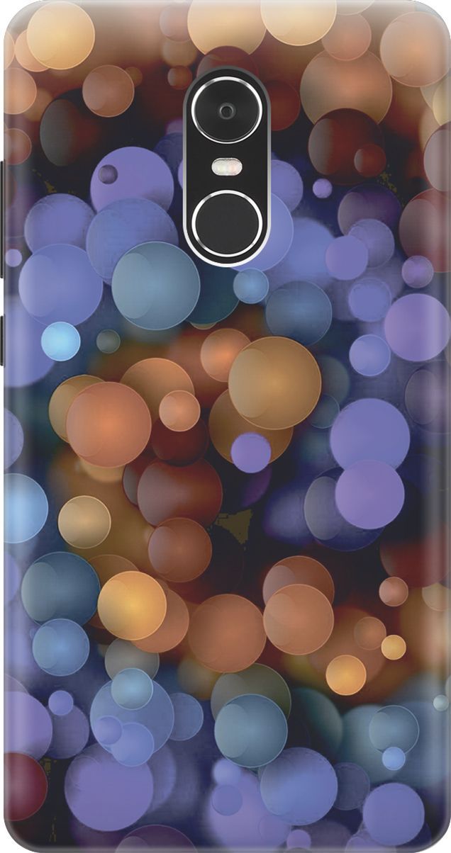 

Чехол на Xiaomi Redmi Note 4 "Сиренево-оранжевые шарики", Фиолетовый;оранжевый, 8022