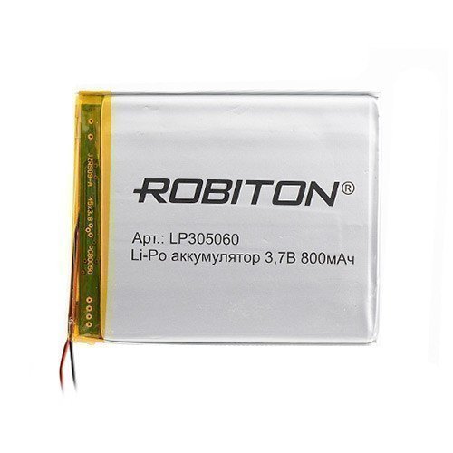 фото Аккумуляторная батарея robiton lp305060 3.7в 800мач pk1