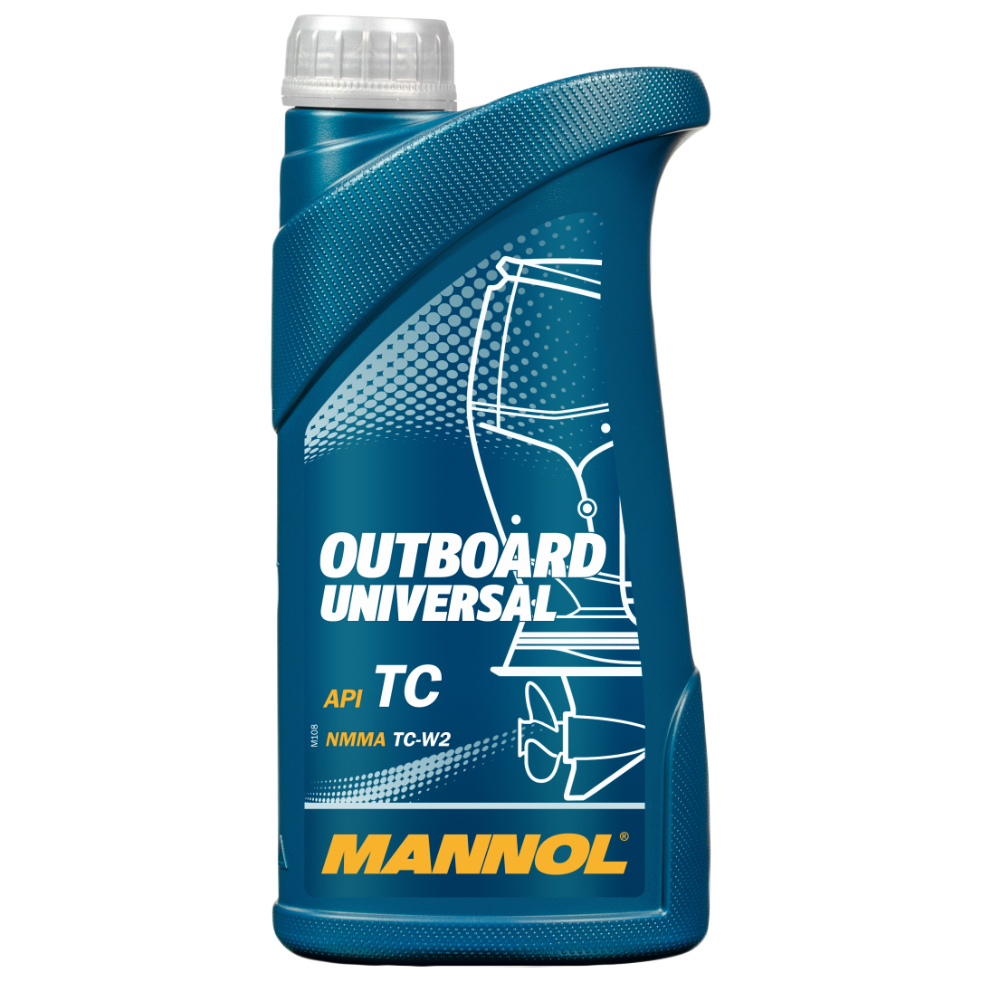 Моторное масло MANNOL минеральное 2-х тактное Outboard Universal TC 1л