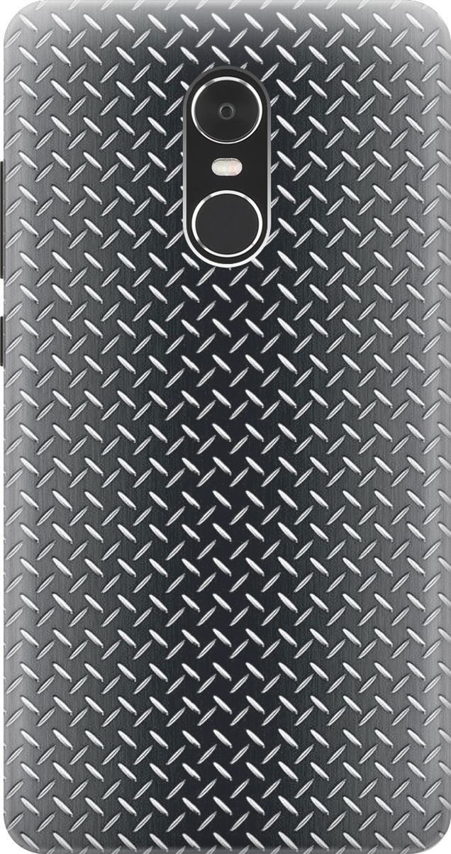 

Чехол на Xiaomi Redmi Note 4 "Металлическая пластина", Белый;серый, 8026