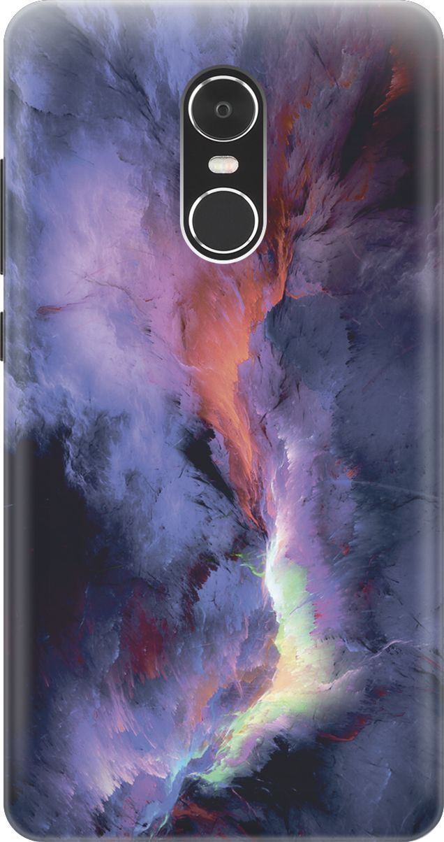

Чехол на Xiaomi Redmi Note 4 "Гром и молния", Фиолетовый;черный, 8027