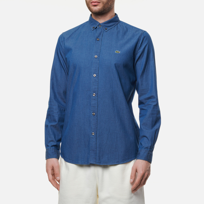 

Рубашка мужская Lacoste CH2269-69L синяя 41, CH2269-69L