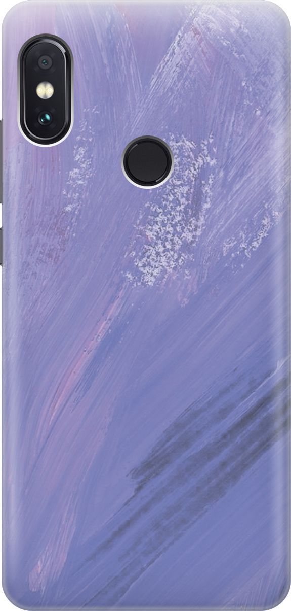 

Чехол на Xiaomi Redmi Note 5/Note 5 Pro "Сиреневые мазки", Серый;фиолетовый, 8031