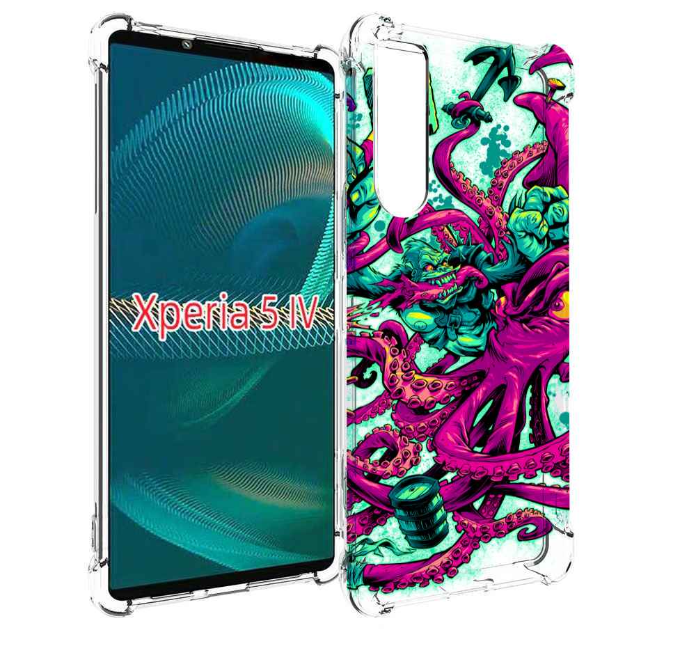 

Чехол MyPads фиолетовый кракен для Sony Xperia 5 IV (5-4), Прозрачный, Tocco