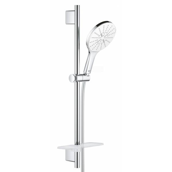 фото Душевой гарнитур grohe rainshower smartactive 150, 3 вида струй, белая луна (26592ls0)