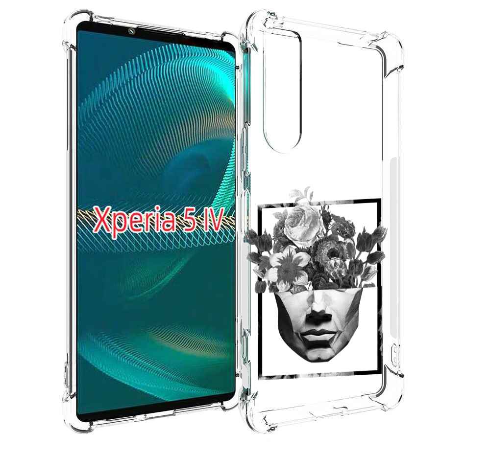 

Чехол MyPads черно белая ваза в абстракции для Sony Xperia 5 IV (5-4), Прозрачный, Tocco