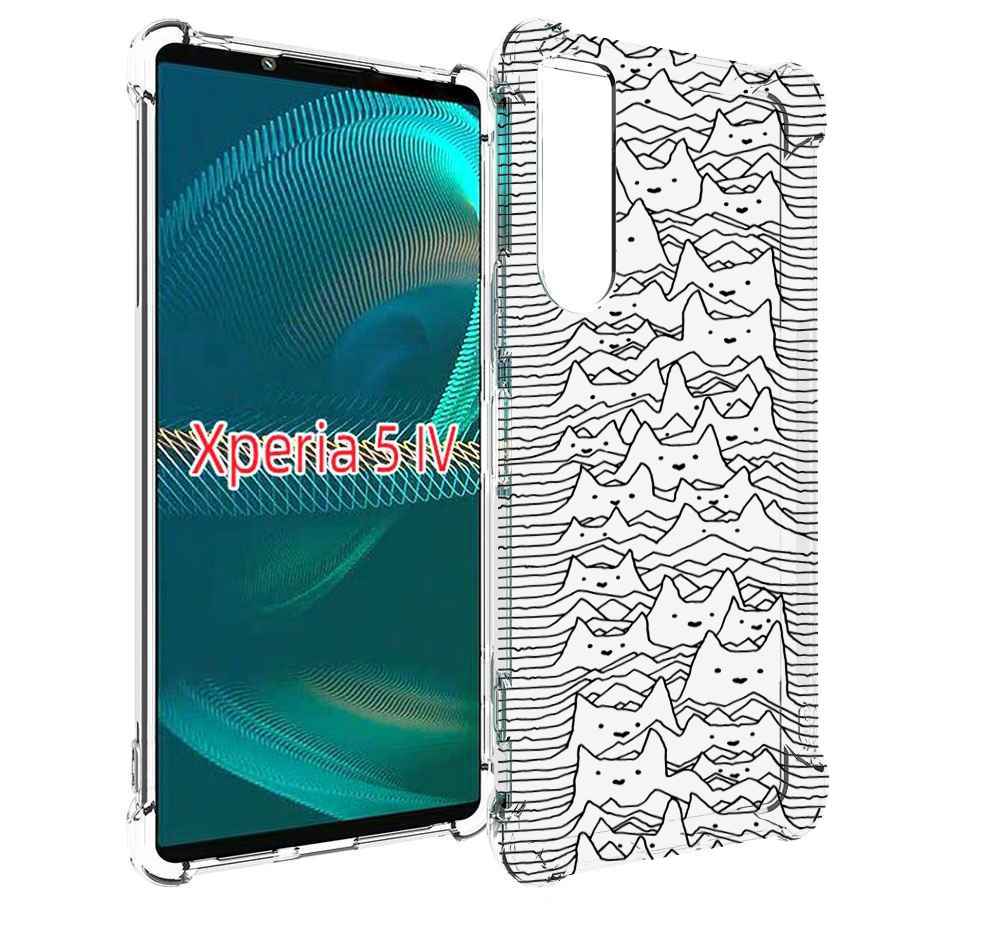 

Чехол MyPads черно белые коты 3D для Sony Xperia 5 IV (5-4), Прозрачный, Tocco