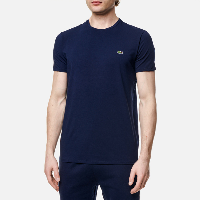 

Футболка мужская Lacoste TH0998-166 синяя S, TH0998-166