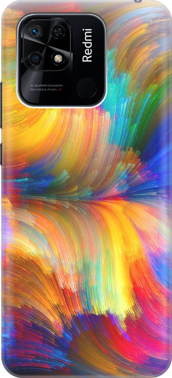 

Силиконовый чехол на Xiaomi Redmi 10C "Акварельное небо", Желтый;фиолетовый, 5683