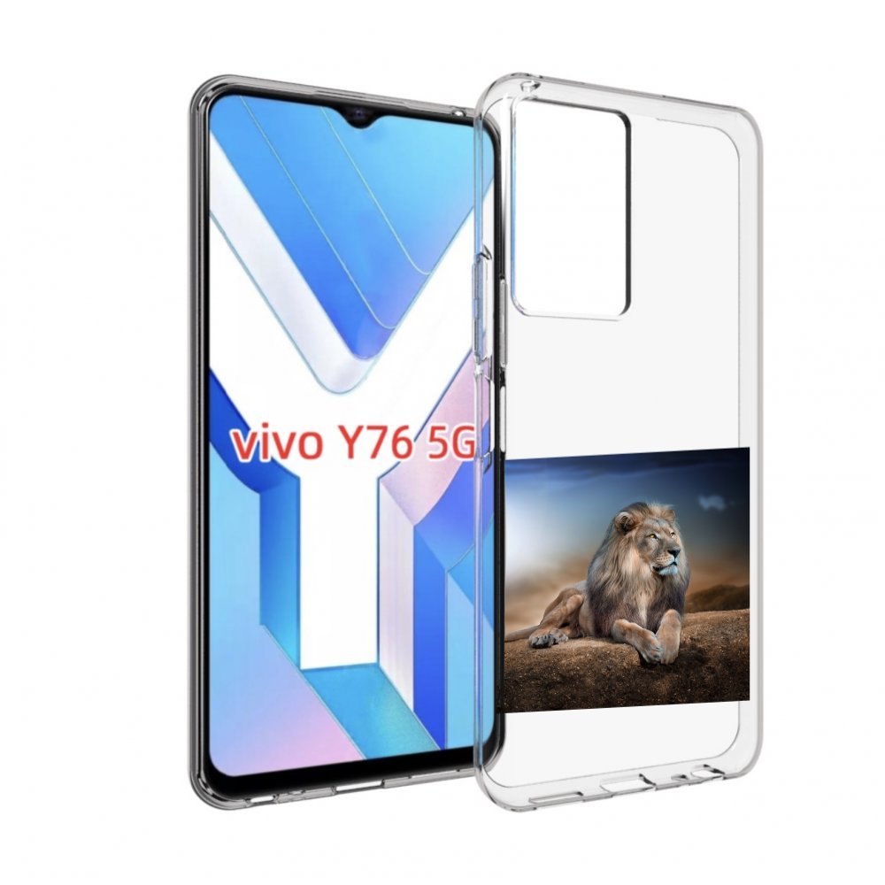 

Чехол MyPads Лев-наблюдает для Vivo Y76 5G, Прозрачный, Tocco