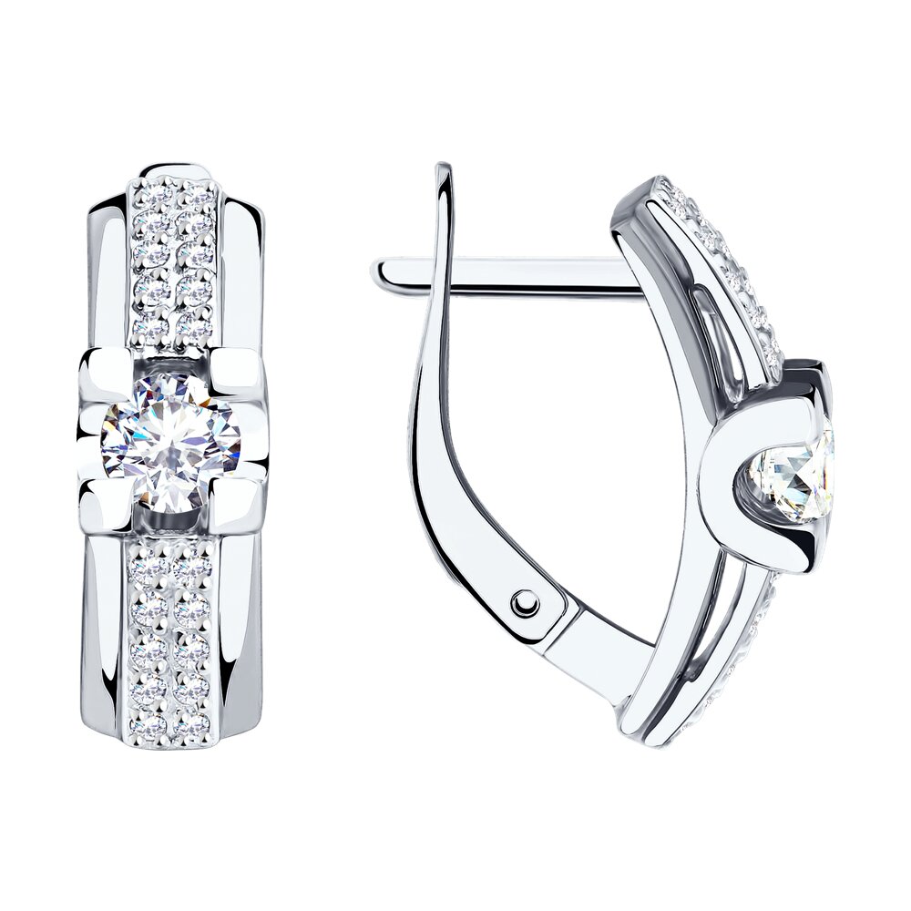 

Серьги из золота SOKOLOV 028837-3, фианит, 028837-3