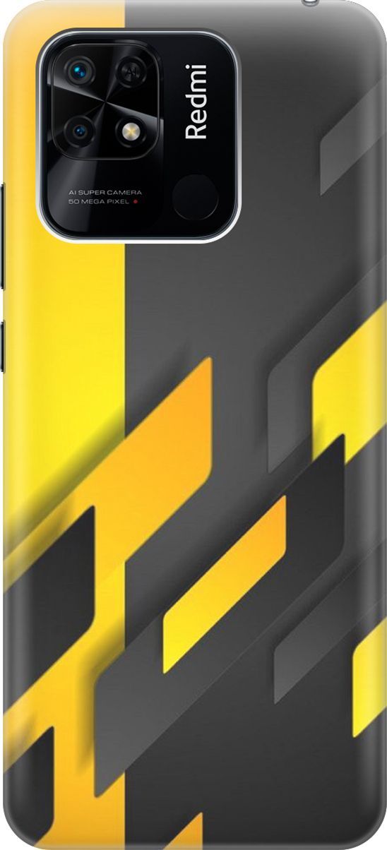 

Чехол на Xiaomi Redmi 10C "Черно-желтая абстракция", Желтый;черный, 5683